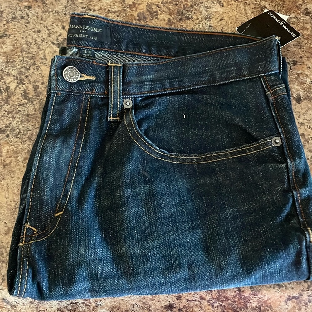 Banana Republic Straight Dark Jeans